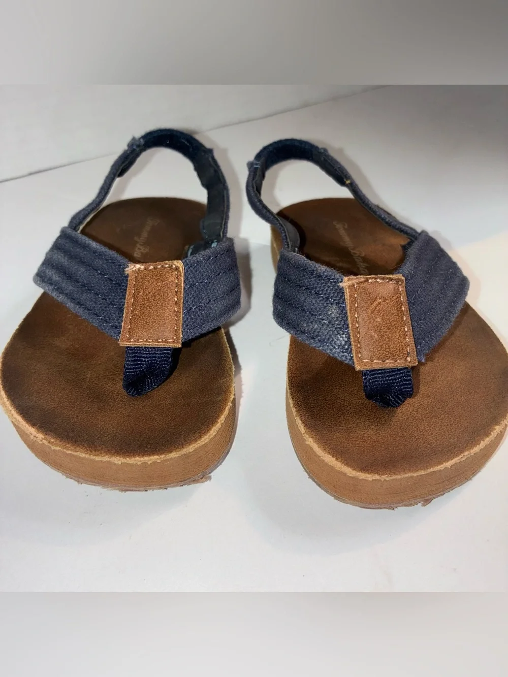 Tommy Bahama Blue Toddler Flip Flops Sandles Size 7